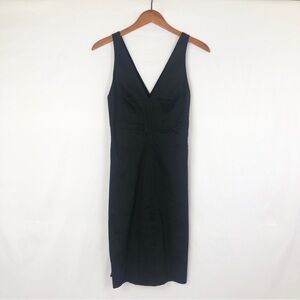 NEW Club Monaco Double‎ V Dress Black Size 2 Shift Mini